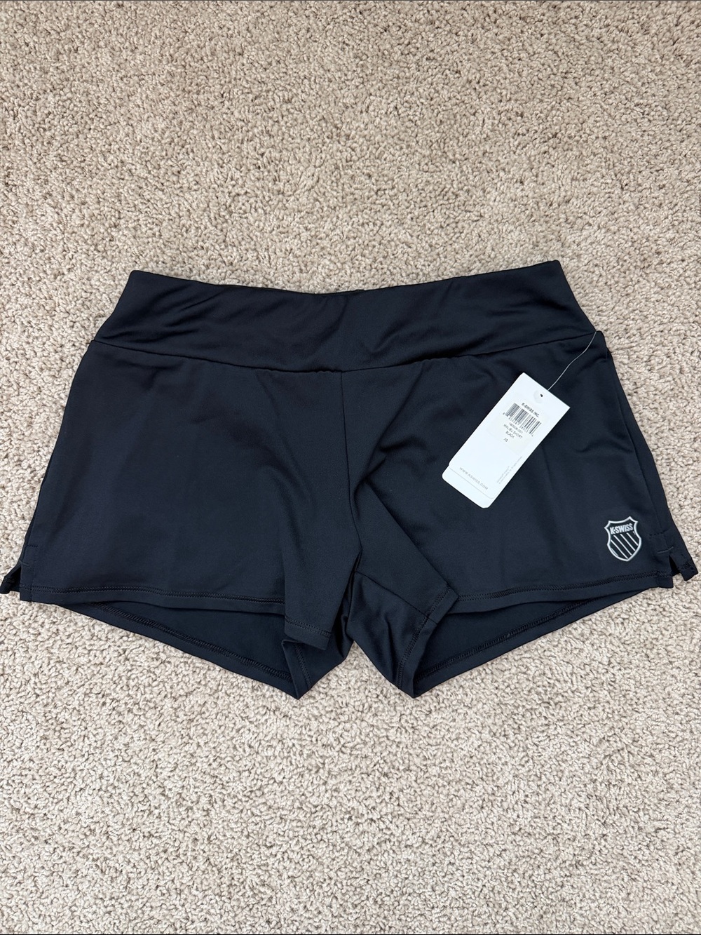 K-Swiss Black Women's Athletic Performance Shorts